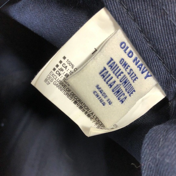 OLD NAVY HAT CAP USA FLAG AMERICAN PATRIOTIC NAVY BLUE SNAPBACK DISCOLORED OSFM - Picture 13 of 16